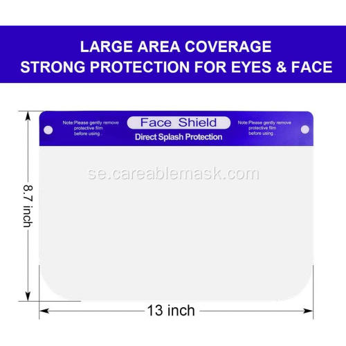 Säkerhet Face Shield Clear Film för att skydda ögon